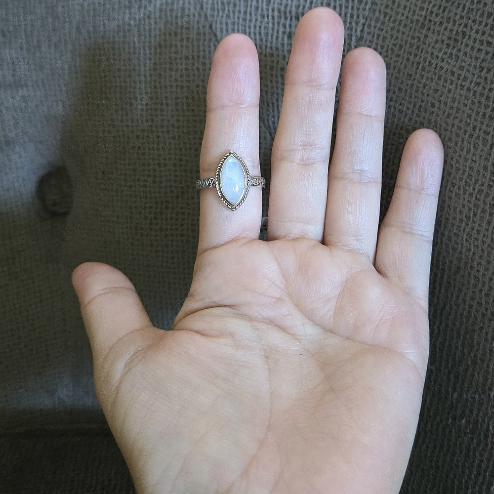 Shivam Rainbow🌈 Moonstone🌙 Marquise Ring💍 - NWT - Picture 12 of 16